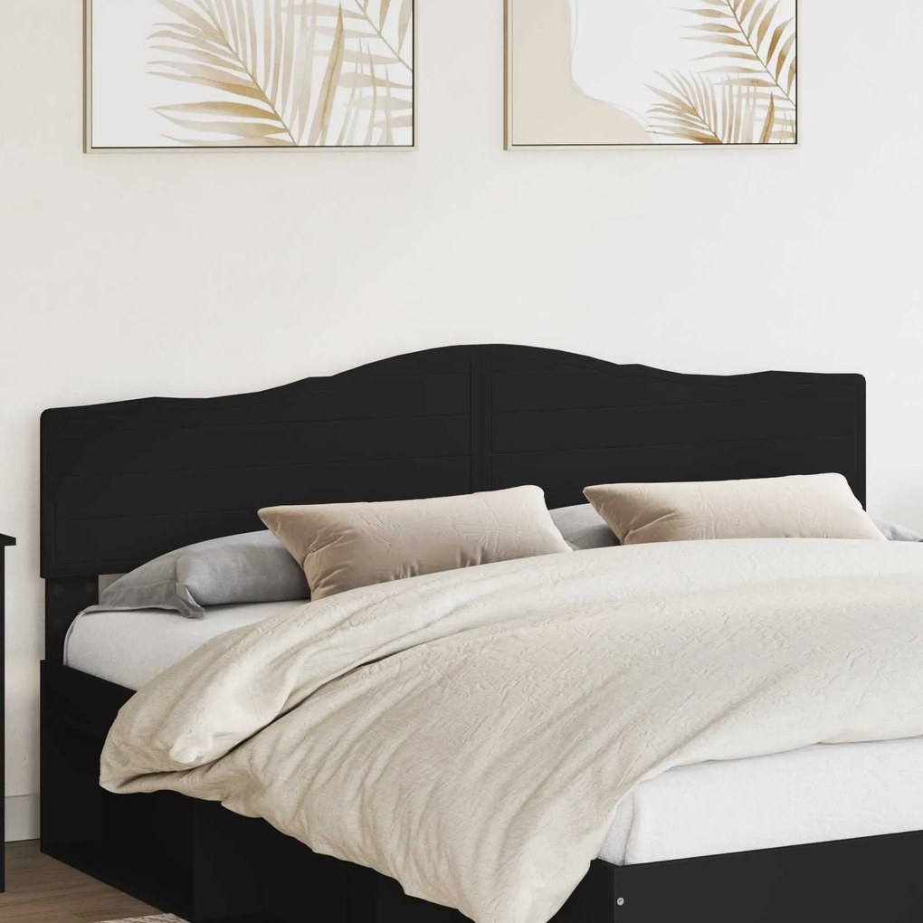 vidaXL Cabeceira Carvalho Preto 200 cm Madeira processada