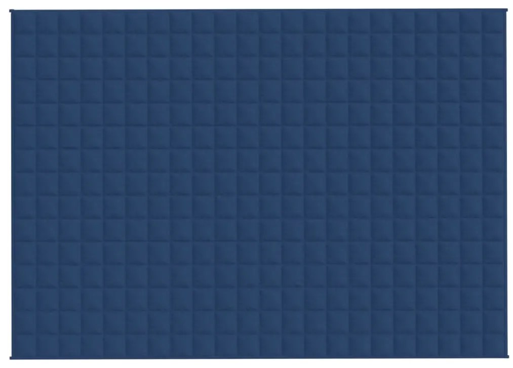 Manta pesada 7 kg 155x220 cm tecido azul