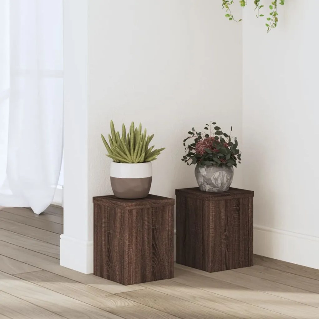 Suportes p/ plantas 2 pcs 15x15x20 cm derivados madeira