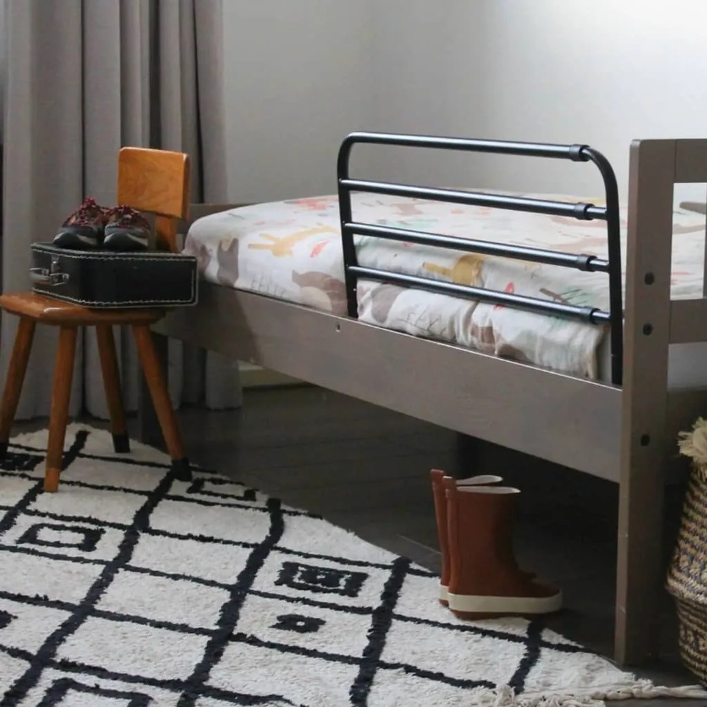 440787 A3 Baby & Kids Barra segurança ajustável cama Trombone 77-125 cm preto
