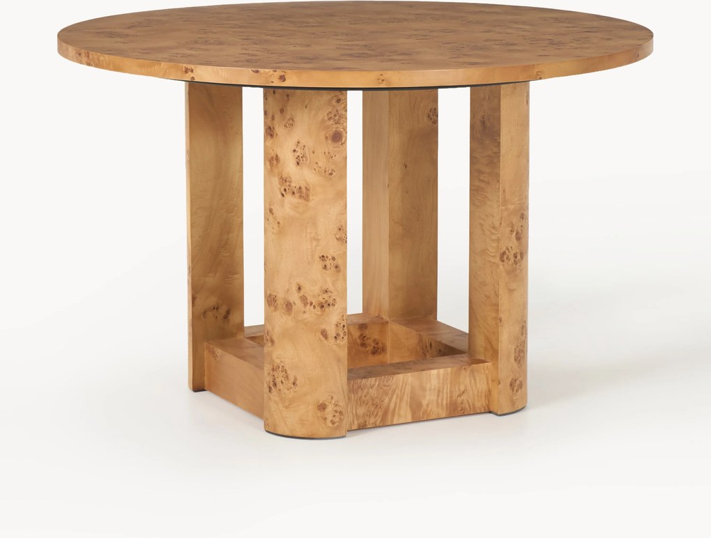 Mesa de jantar redonda em madeira Edward, vários tamanhos