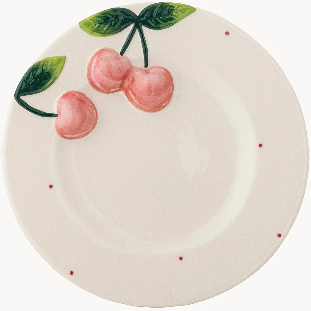 Pratos de pequeno-almoço pintados à mão Berrie, conjunto de 6