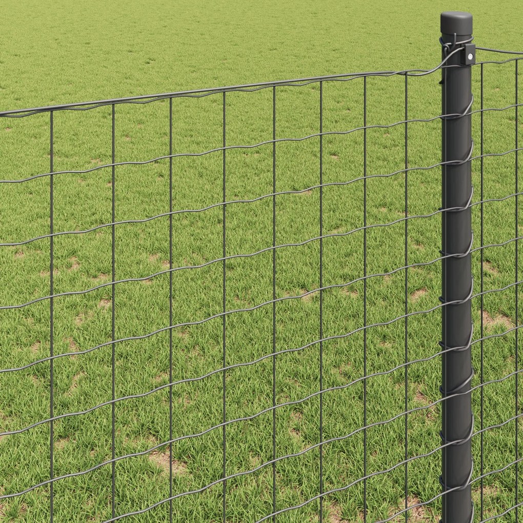 Cerca Euro Cinza 0.4x25 m Aço
