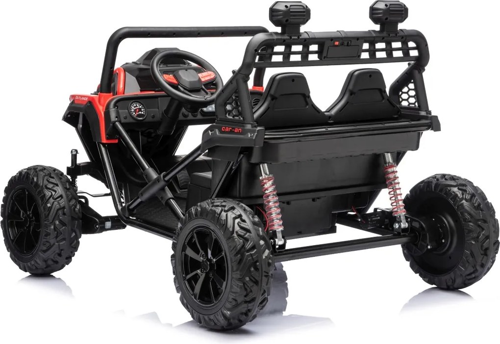 Carro elétrico para Crianças 3 a 8 anos, 12V 4x4 Buggy Sport OUTLAND, Rodas de espuma EVA, Controle remoto Vermelho