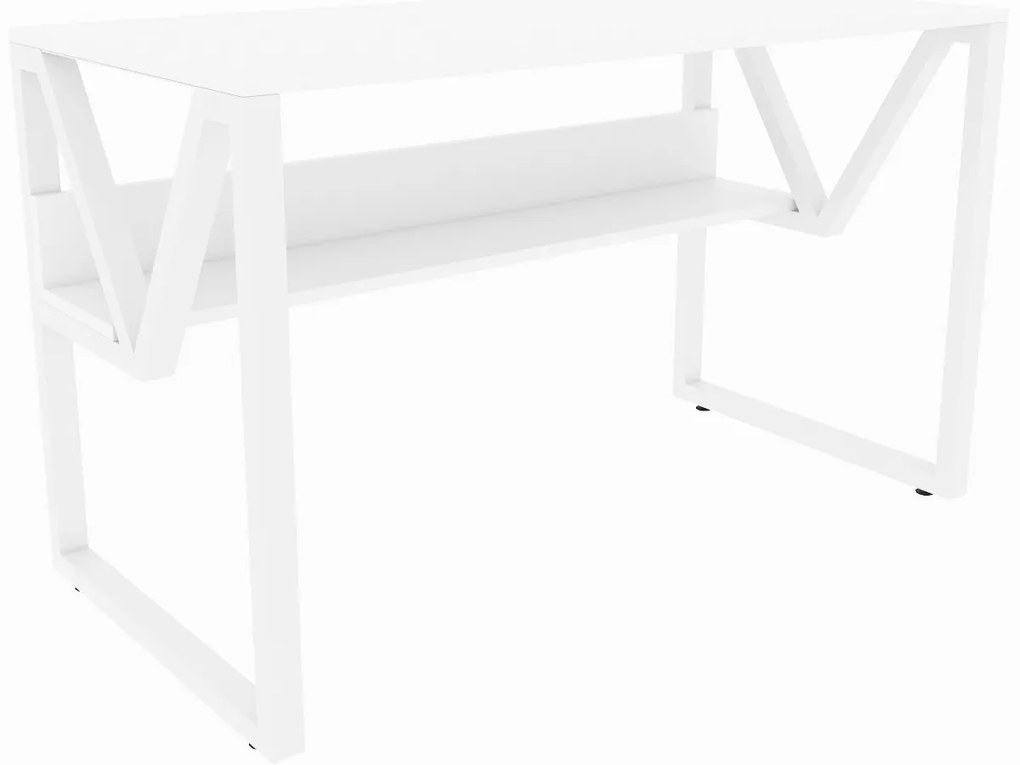 Secretária Lona – Branco – 120 cm x 72,8 cm x 60 cm