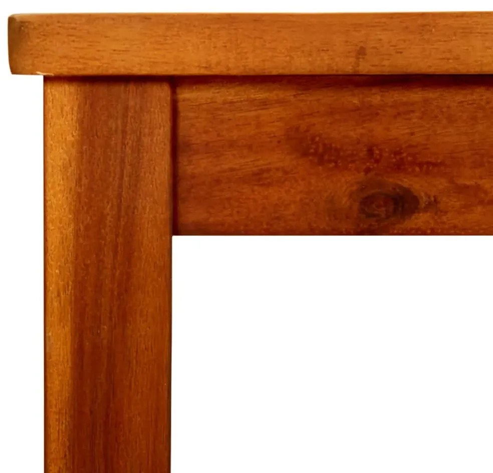 Mesa de centro p/ jardim 85x85x45 cm madeira de acácia maciça