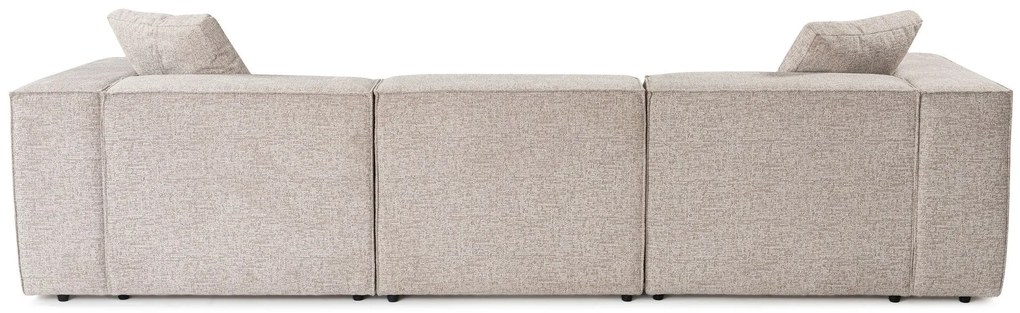 Sofá de 3 Lugares Lora – Mocha – 303x108x65 cm