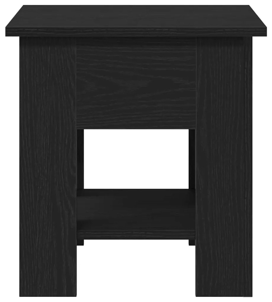 Mesa de Centro vidaXL Carvalho Preto 40x40x42 cm Madeira de Engenharia