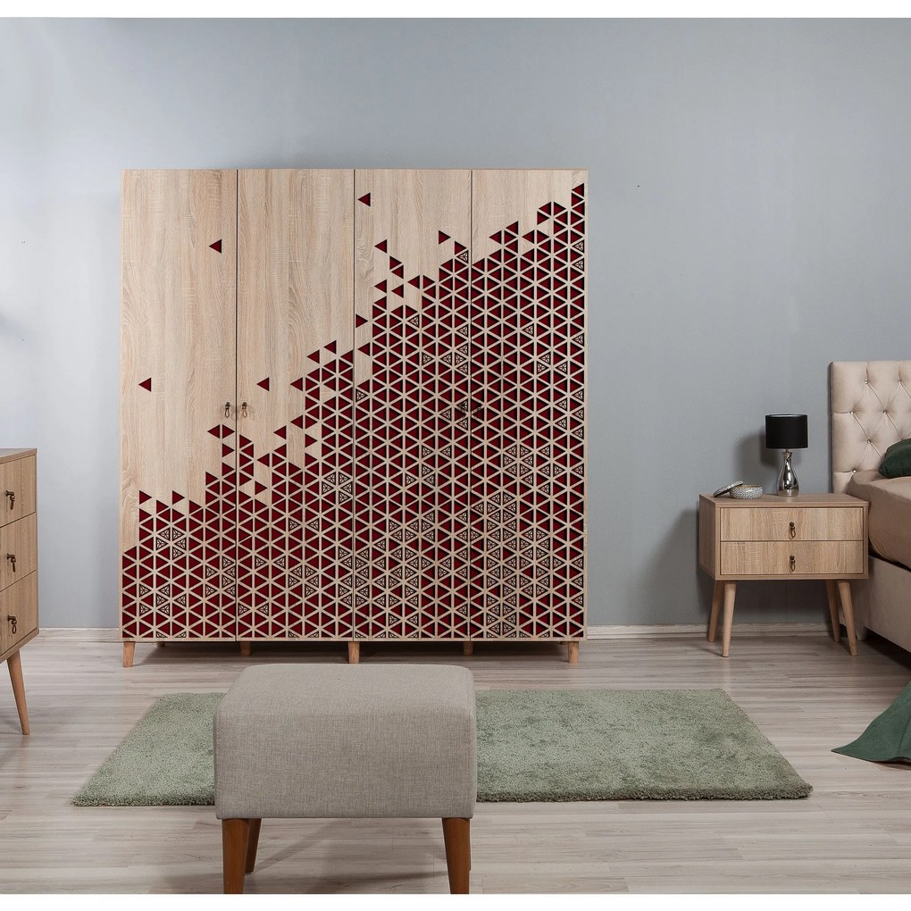 Roupeiro Imaj – Carvalho Sonoma – 180x192x52 cm