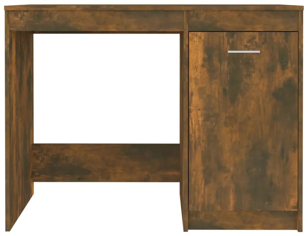 Secretária 100x50x76 cm derivados de madeira carvalho fumado