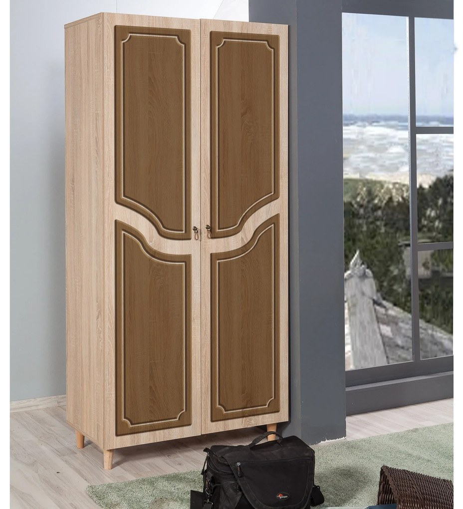 Guarda-roupa Stil – Carvalho Sonoma – 90x192x52 cm