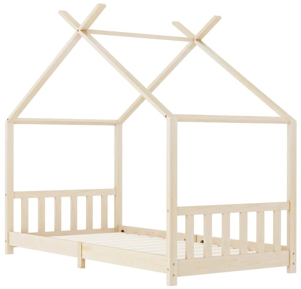 Estrutura de cama para crianças 90x200 cm pinho maciço