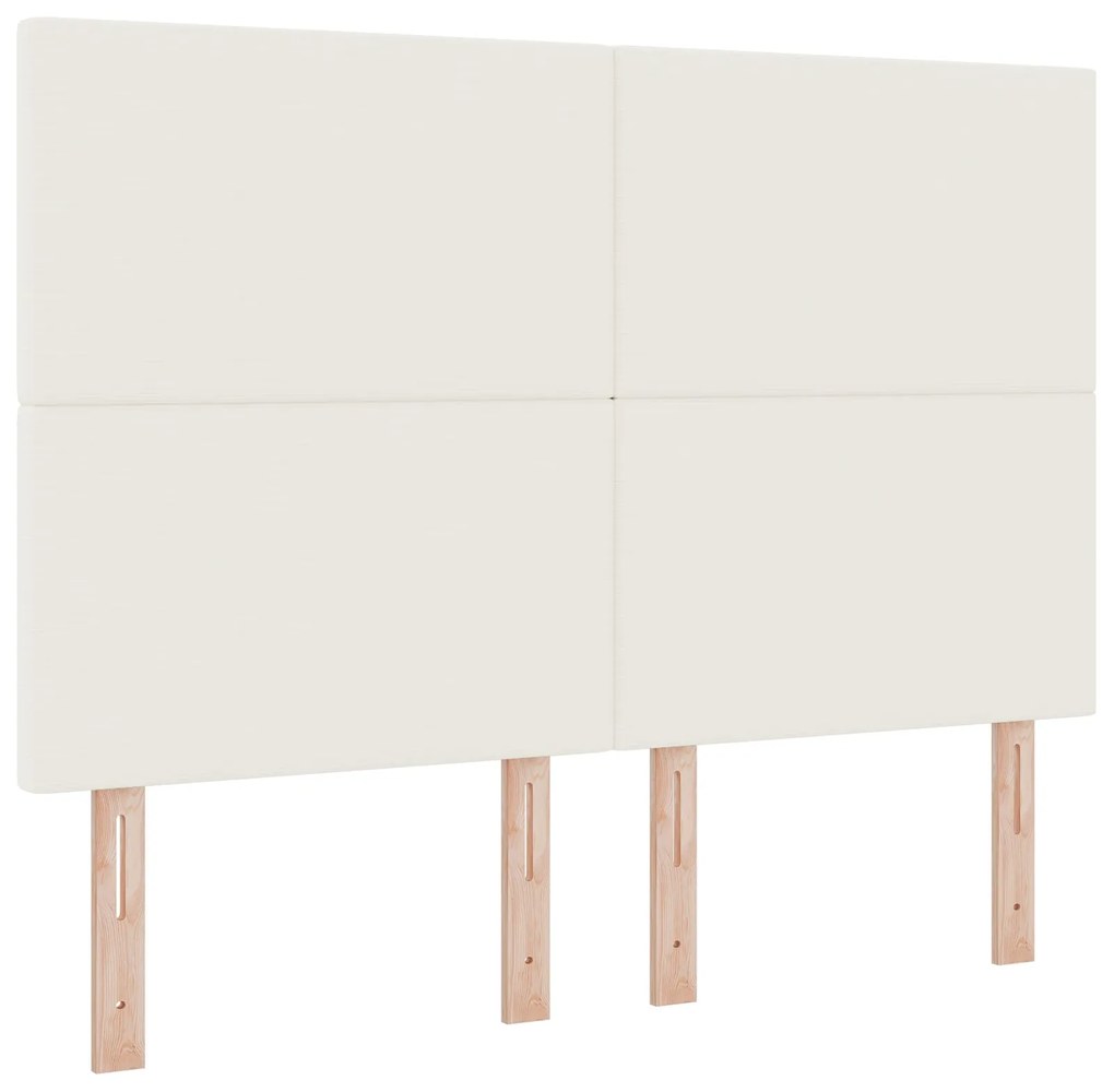 Cabeceira vidaXL Simples Creme 140cm Tecido Corduroy