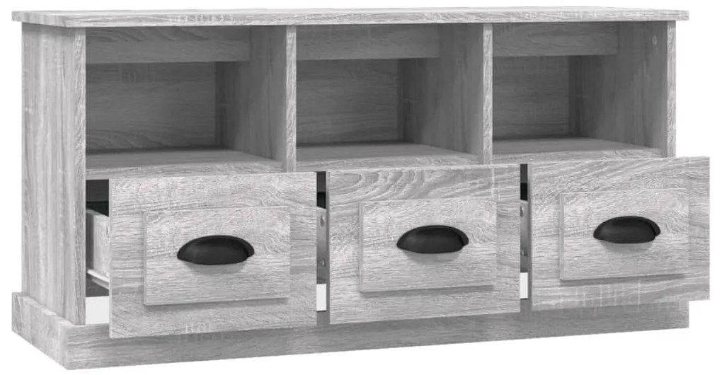 Móvel de TV 100x35x50 cm derivados de madeira cinzento sonoma