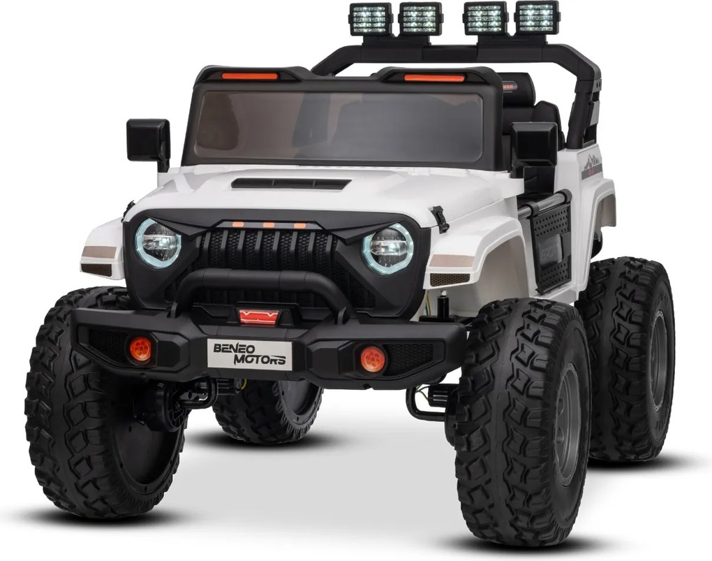 Jipe elétrico para crianças OFFRIDE 4x4 2 Lugares 24V bateria de litio, Rodas Grandes EVA com suspensão nas rodas traseiras, controlo remoto, luzes LE