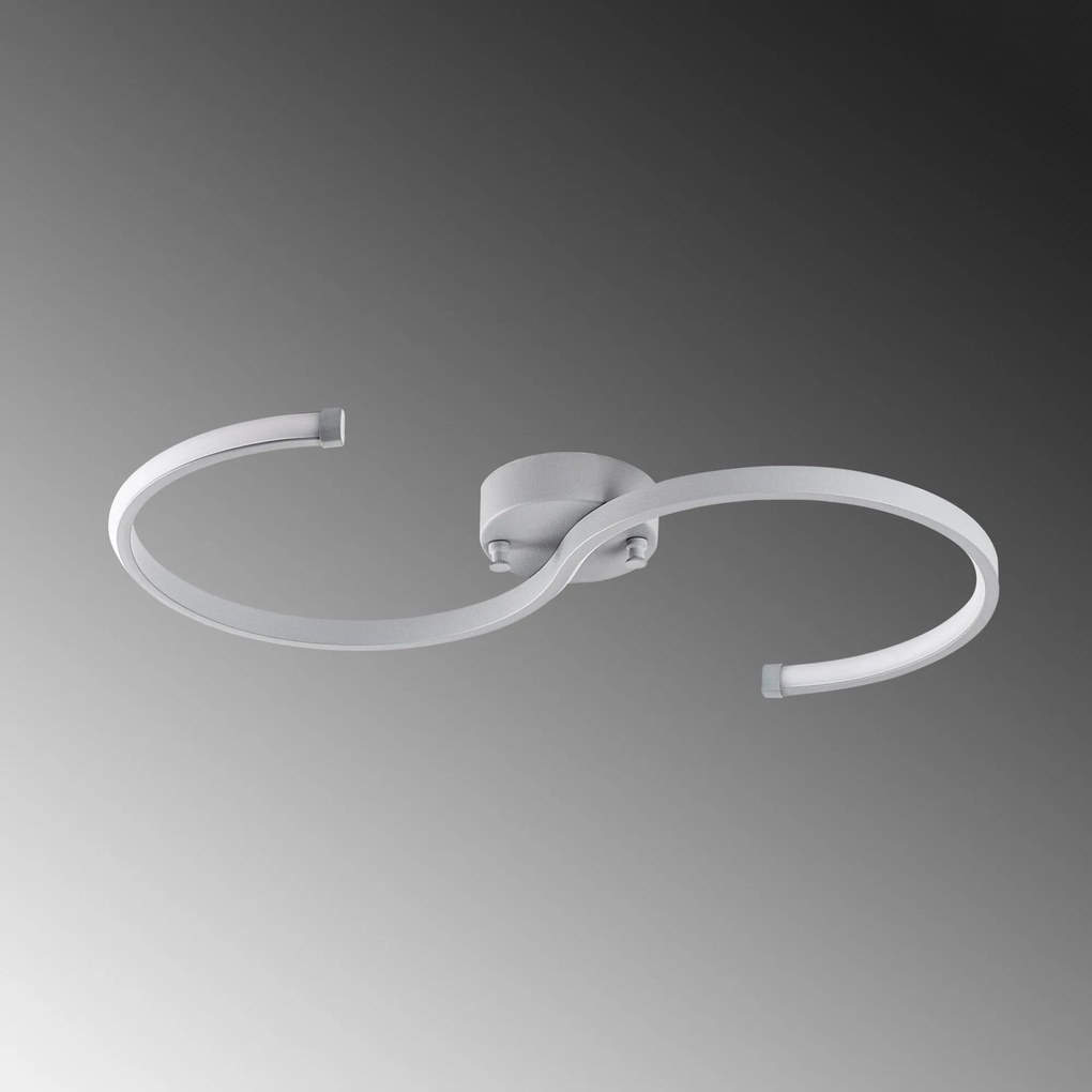 Lustre Es – Cinzento – 25x51x5 cm