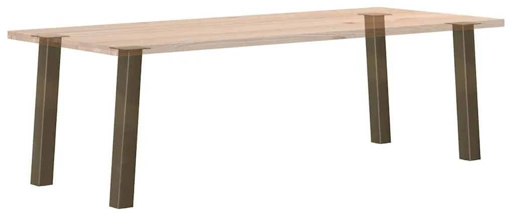 Pés de mesa de console 4 peças aço natural 72 cm aço