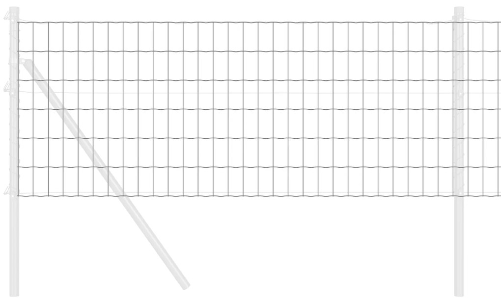 Cerca Euro Cinza 0.4x10 m Aço