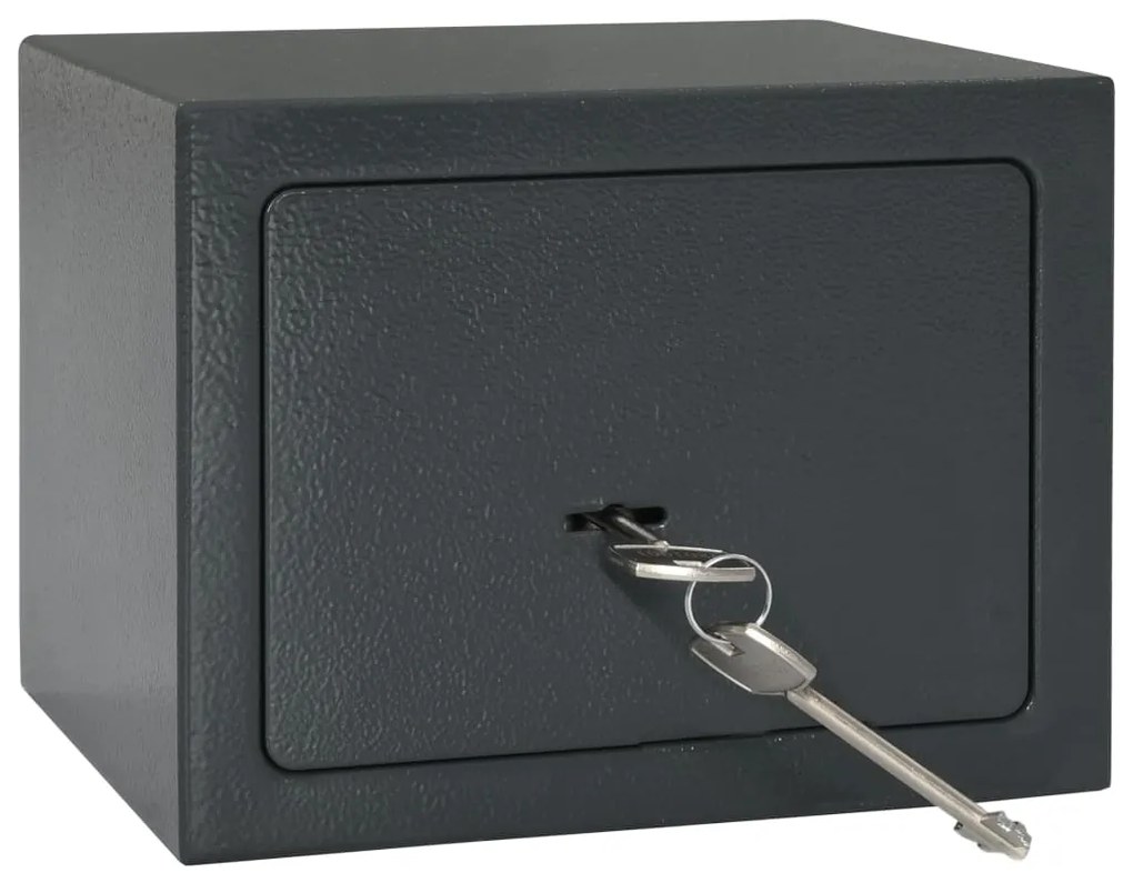 vidaXL Cofre mecânico 23x17x17 cm aço cinzento-escuro