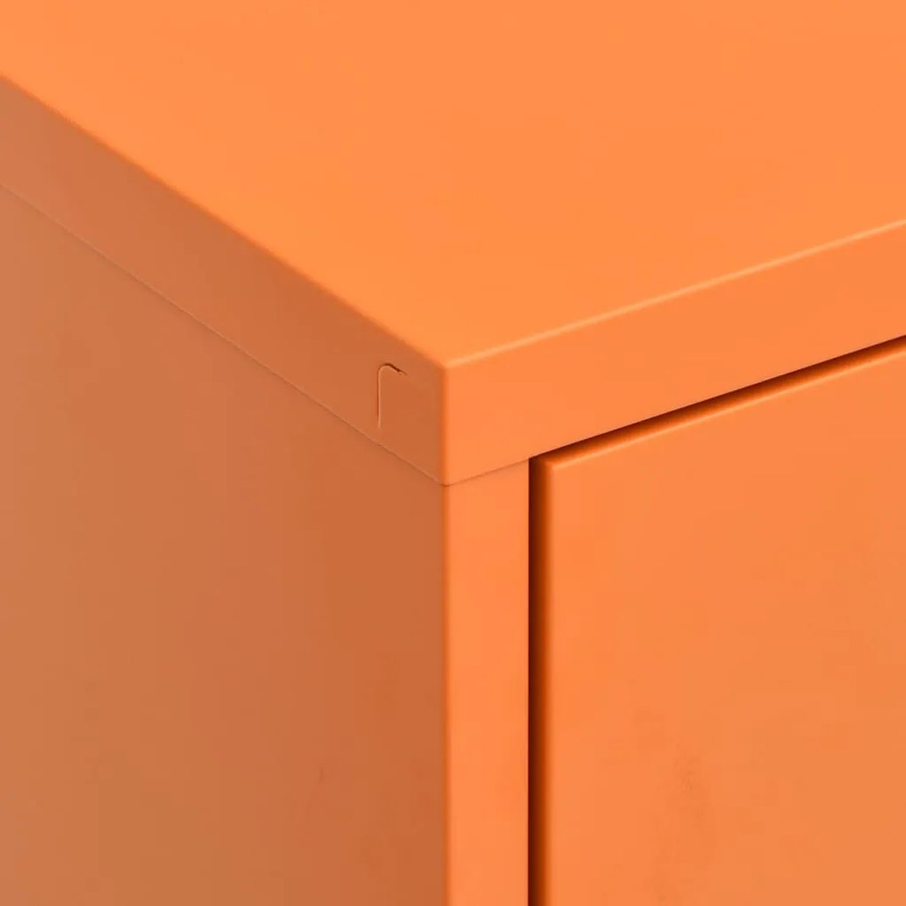Armário de arrumação aço 80x35x101,5 cm laranja
