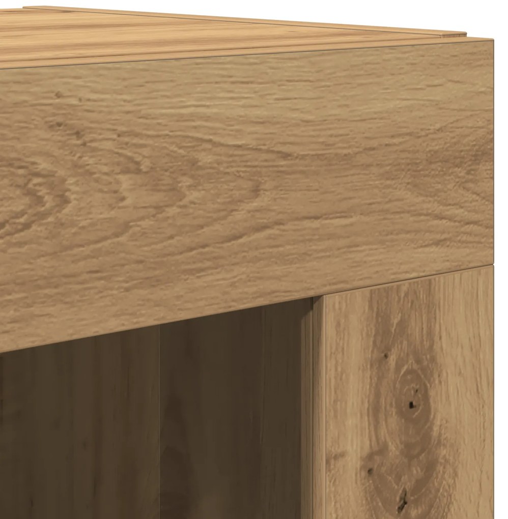 Highboard Artesanal de Carvalho 69.5x34x180 cm Madeira engenheirada