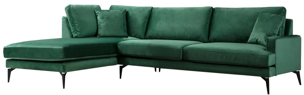 Sofá de Canto Papira – Verde – 283 x 180 cm