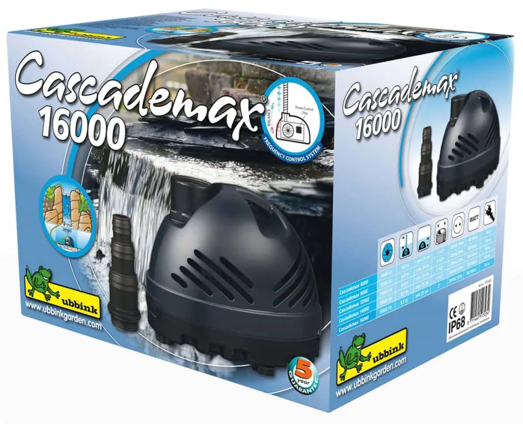 Ubbink Bomba de lagoa Cascademax 16000 160 W 1351323