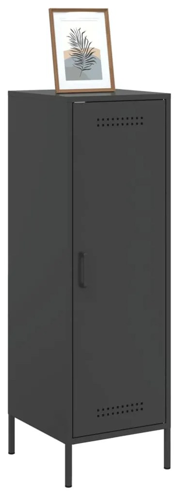 Aparador alto 36x39x113 cm aço preto