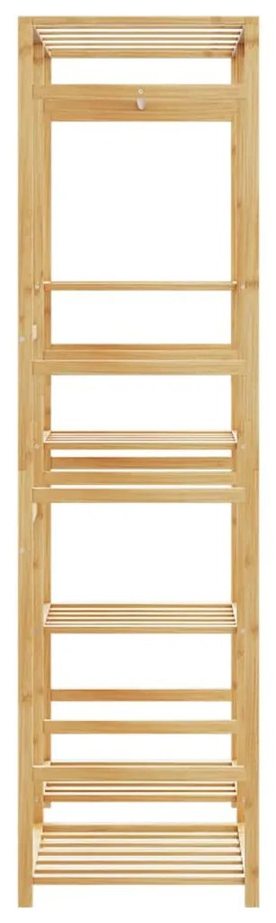 Roupeiro com prateleiras 100x50x184,5 cm bambu