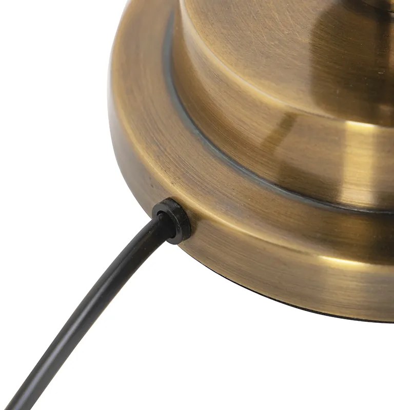 Candeeiro de mesa Art Deco bronze sem abajur - Torre Art Deco