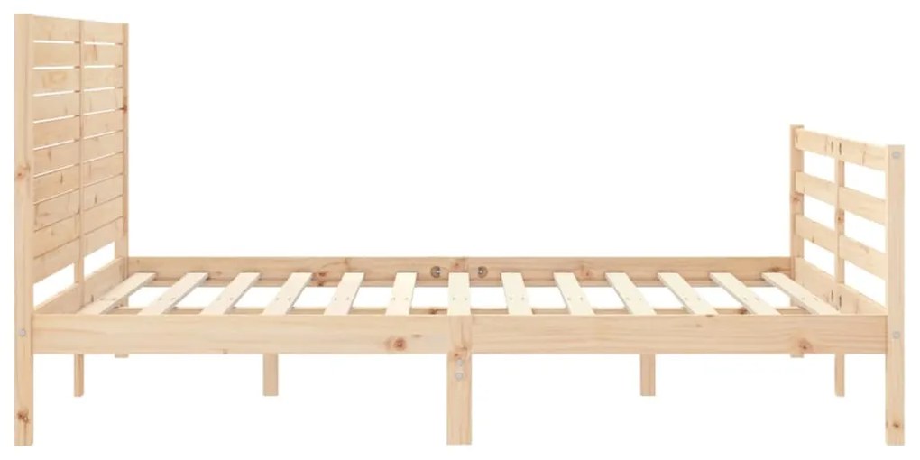 Estrutura de cama King Size com cabeceira madeira maciça