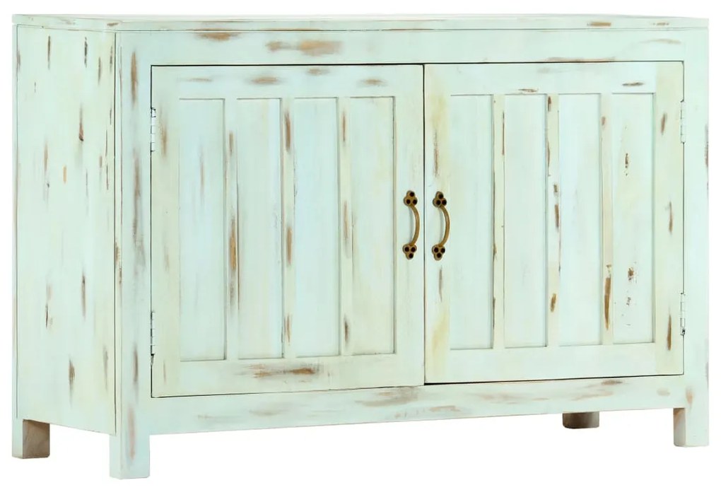 Aparador 110x35x70 cm madeira de mangueira maciça azul-claro
