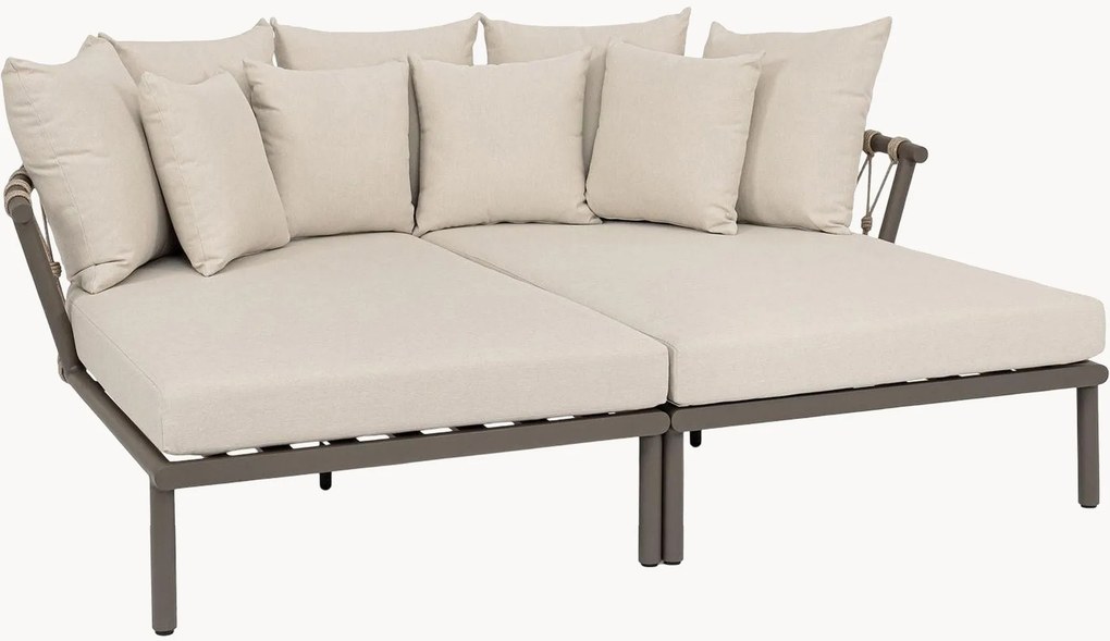 Camas de dia modulares para jardim Lanai, conjunto de 2