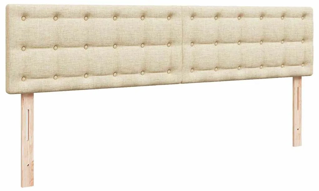 Estrutura de cama otomana com colchão tecido creme 160x200cm