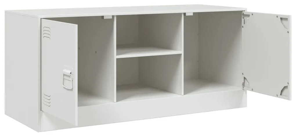 Móvel de TV 99x39x44 cm aço branco