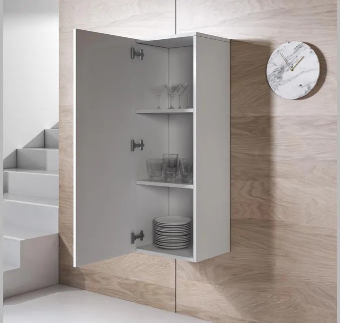 Conjunto de Móveis de Sala Requião – 1,6 m – Modular em Branco com Móv