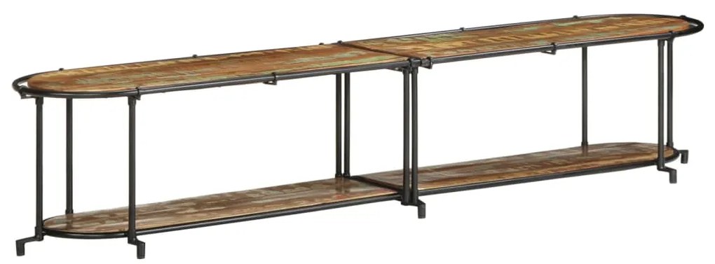 Móvel de TV 200x42x40 cm madeira recuperada maciça