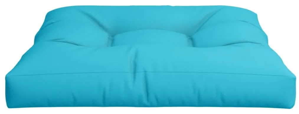 Almofadão para sofá de paletes 70x70x12 cm tecido turquesa