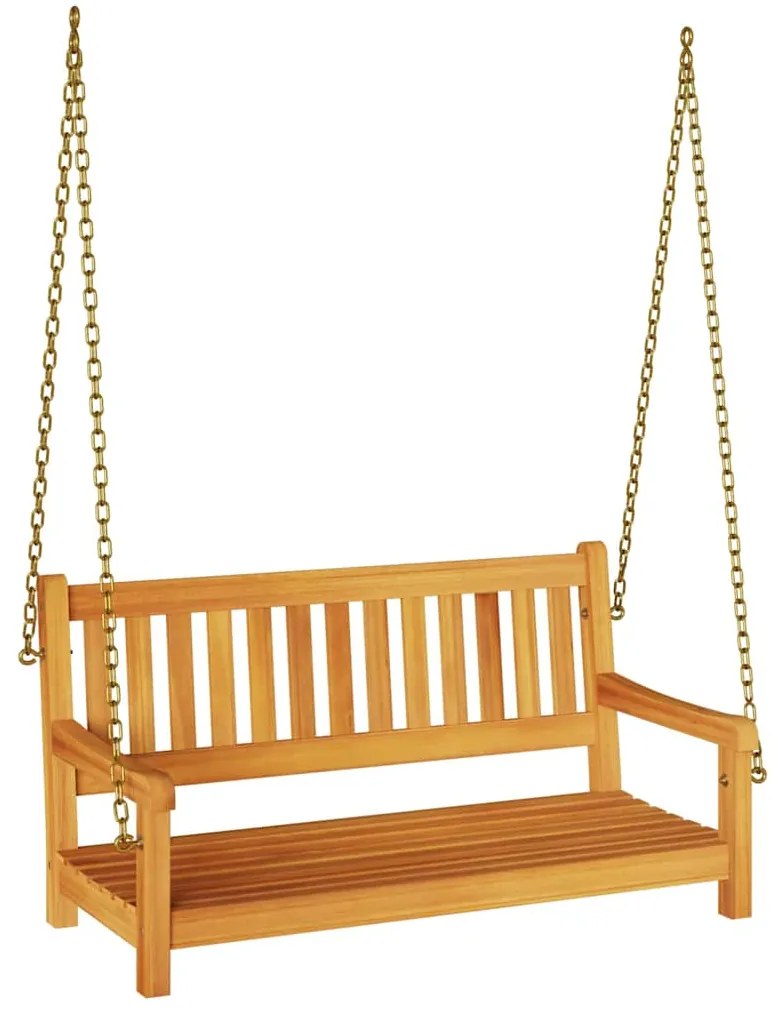 Banco de Balanço de Jardim para 2 Pessoas 110x56x58 cm Madeira Sólida
