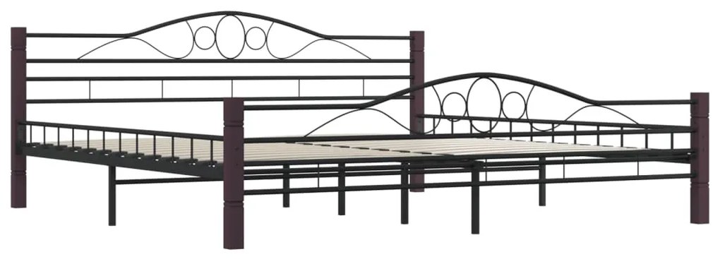 Estrutura de cama 200x200 cm metal preto