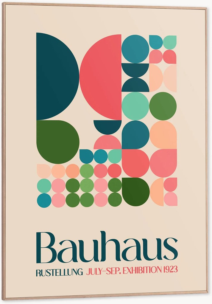 Impressão digital emoldurada Bauhaus