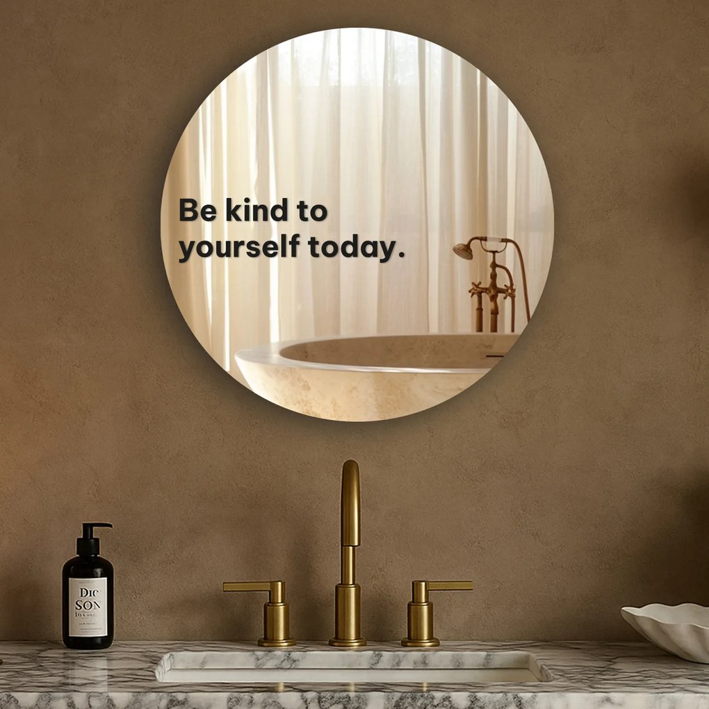 Autocolante para espelho S26 – Be kind to yourself today.