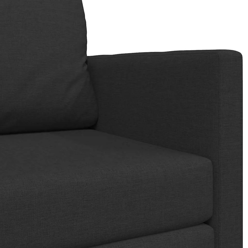 Sofá-Camas para Piso 2 em 1 Preto 124x71x78 cm Tecido