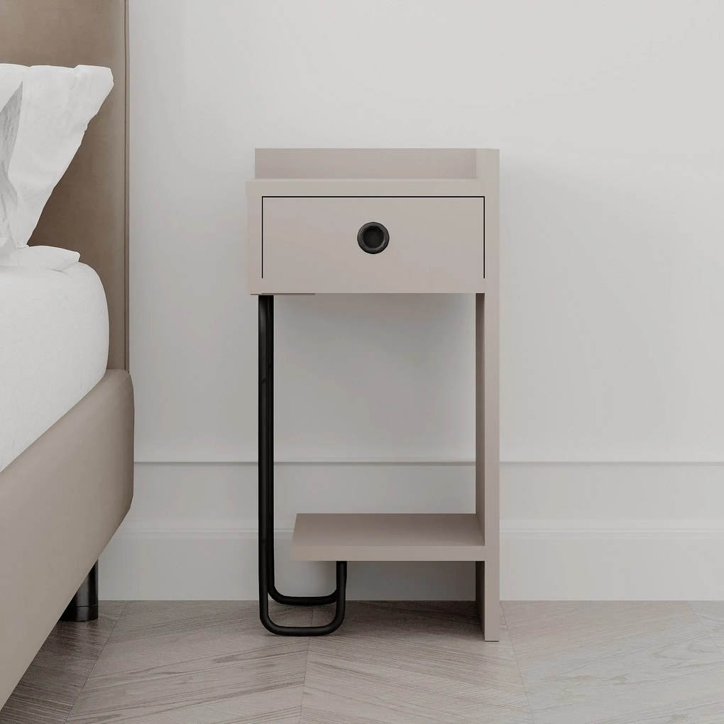 Sofá de 1 Lugar Lora – Creme – 110x108x65 cm