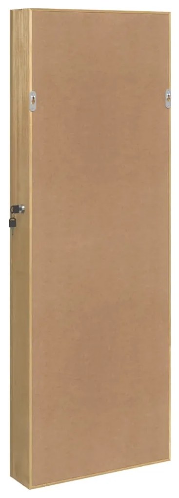 Móvel para joias de parede espelhado 37,5x10x106 cm