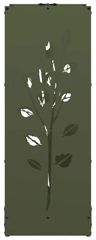 Suporte para lenha aço laminado a frio verde azeitona