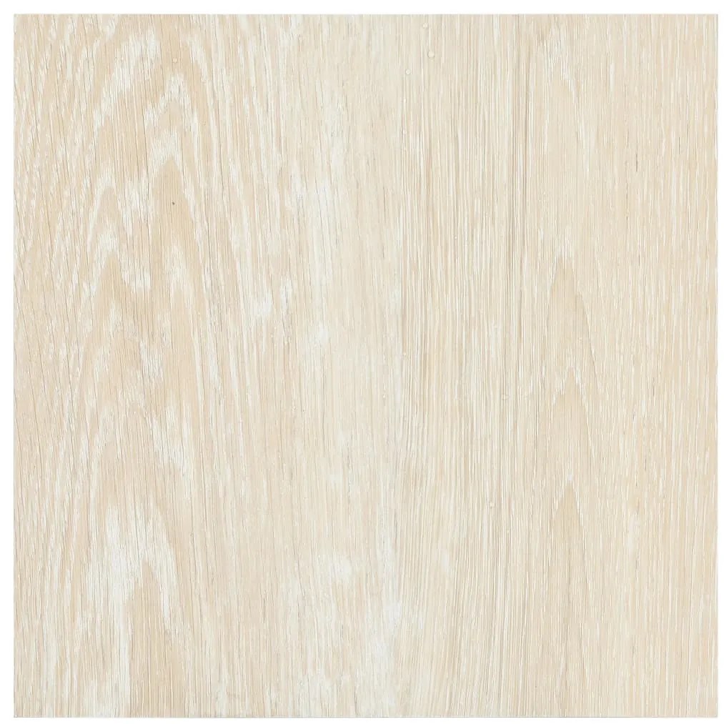 Tábuas de soalho autoadesivas 55 pcs 5,11 m² PVC bege