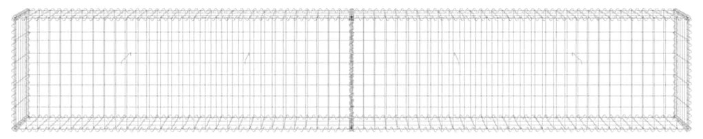 Muro gabião com tampas aço galvanizado 300x30x50 cm