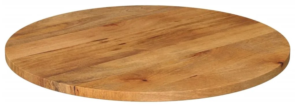 Tampo de mesa redondo Ø70x2,5cm madeira de mangueira maciça
