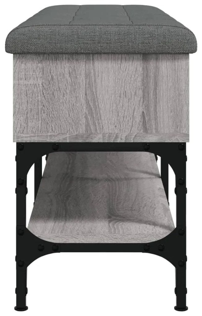 Banco sapateira 102x32x45 cm derivados madeira cinzento sonoma